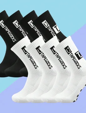 Pares de calcetines de fútbol antideslizantes para hombre, calcetines deportivos acolchados antideslizantes, adecuados para fútbol/baloncesto/hockey - Shein - FashionsVida
