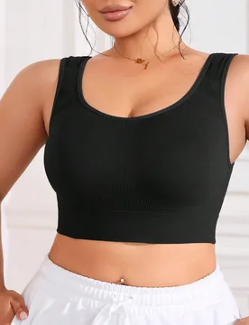 Pieza Sujetador inalámbrico de mujer sin costuras de jacquard 3XL - Shein - FashionsVida