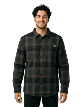 Chemise à Manches Longues Fathom Tech Shacket Phantom M - Salty Crew - FashionsVida