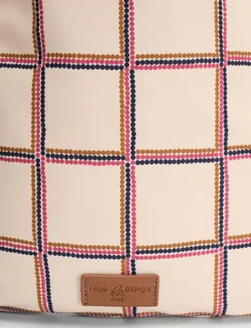Bandolera de mujer de cuadros con cierre de cremallera - Nice Things - FashionsVida