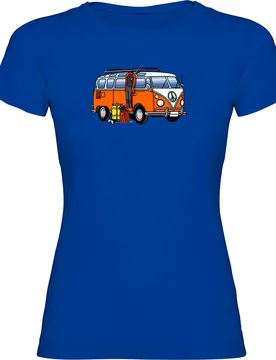 Maglietta A Maniche Corte Da Donna Hippie Van Dive - Kruskis - FashionsVida