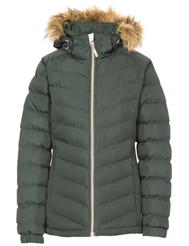 Women's Nadina Waterproof Padded Jacket in Olive Size: XS - Olive - Size: XS - Trespass - FashionsVida