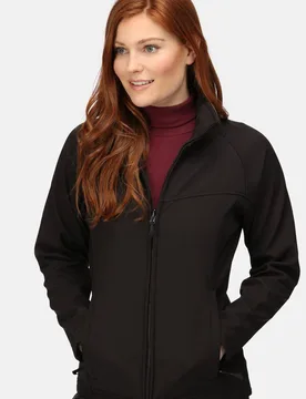 Women's Uproar Softshell Jacket in Black Size: 12 - Black - Size: 12 - Regatta - FashionsVida
