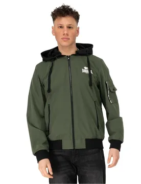 Coupe-vent Shalford Olive / Black / White XL - Lonsdale - FashionsVida