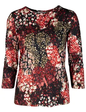 NOS Rdh.-Shirt, 3/4 Arm,Druck female - 38 - FashionsVida