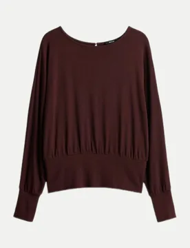 Opus Boxy-Fit Shirt Sonnu Braun M - Opus - FashionsVida
