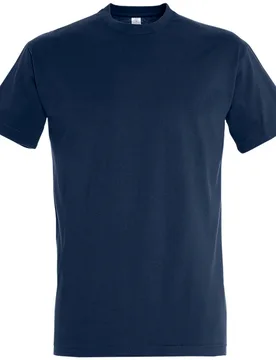 Mens Imperial Heavyweight Short Sleeve T-Shirt (French Navy) - Navy/blue Cotton - Size Medium - SOLS - FashionsVida