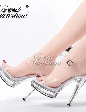 Inch Open Toe Platform Sandals High Heels 13CM Stripper Crystal Detail for Pole Dance Wedding Bride Bikini Competitions Sexy Sh - Aliexpress - FashionsVida
