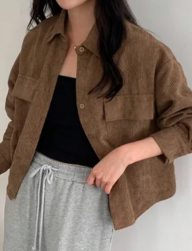 Chaqueta casual para mujer con decoración de bolsillo, ropa de primavera, otoño e invierno S - Shein - FashionsVida