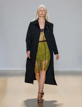 Revere Collar Longline Tuxedo Coat Black female - Autograph - FashionsVida