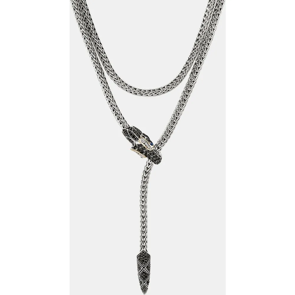 Collar Naga de oro, plata y zafiros - John Hardy - FashionsVida