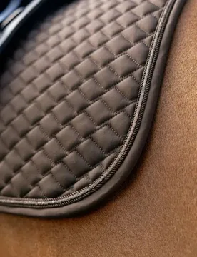 Schabracke Brilliance Dressage Square, L, espresso, DR - Le Mieux - FashionsVida