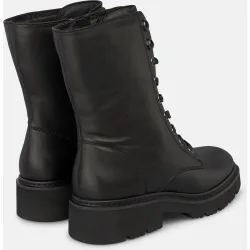 Botas militares de mujer en napa con cierre de cordones