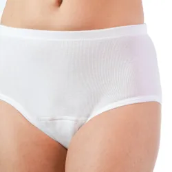 Hygiene-Damenslip, leicht/mittel weiss M