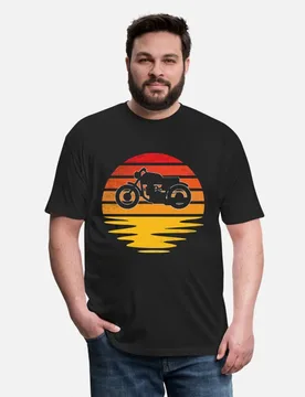 Retro Motorcycle Gift t shirt for Cafe Racer Full Of Spee Graphic clothes 100% cotton printed tee All size Tops S-6XL - Aliexpress - FashionsVida