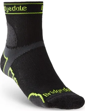 Lightweight Mens T2 Merino Mini-Crew Run Socks - - Size: M - Bridgedale - FashionsVida