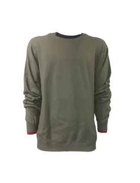 Maglia Round Double Rib Militare K43106 - Sun68 - FashionsVida