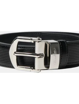 Cinturón de vestir de piel grabada - Borsalino - FashionsVida