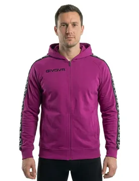 Sweat-shirt à Zip Band Pink L - Givova - FashionsVida