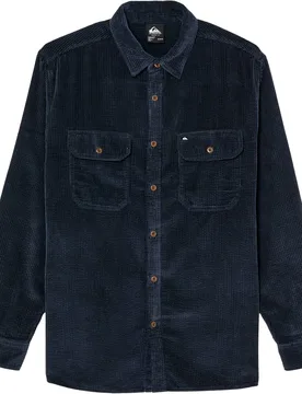 Chemise en coton côtelé - Venture Cord Shirt Dark Navy en Coton - Taille M - Quiksilver - FashionsVida