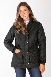 Settle Womens Quilted Wax Jacket - - Size: 10