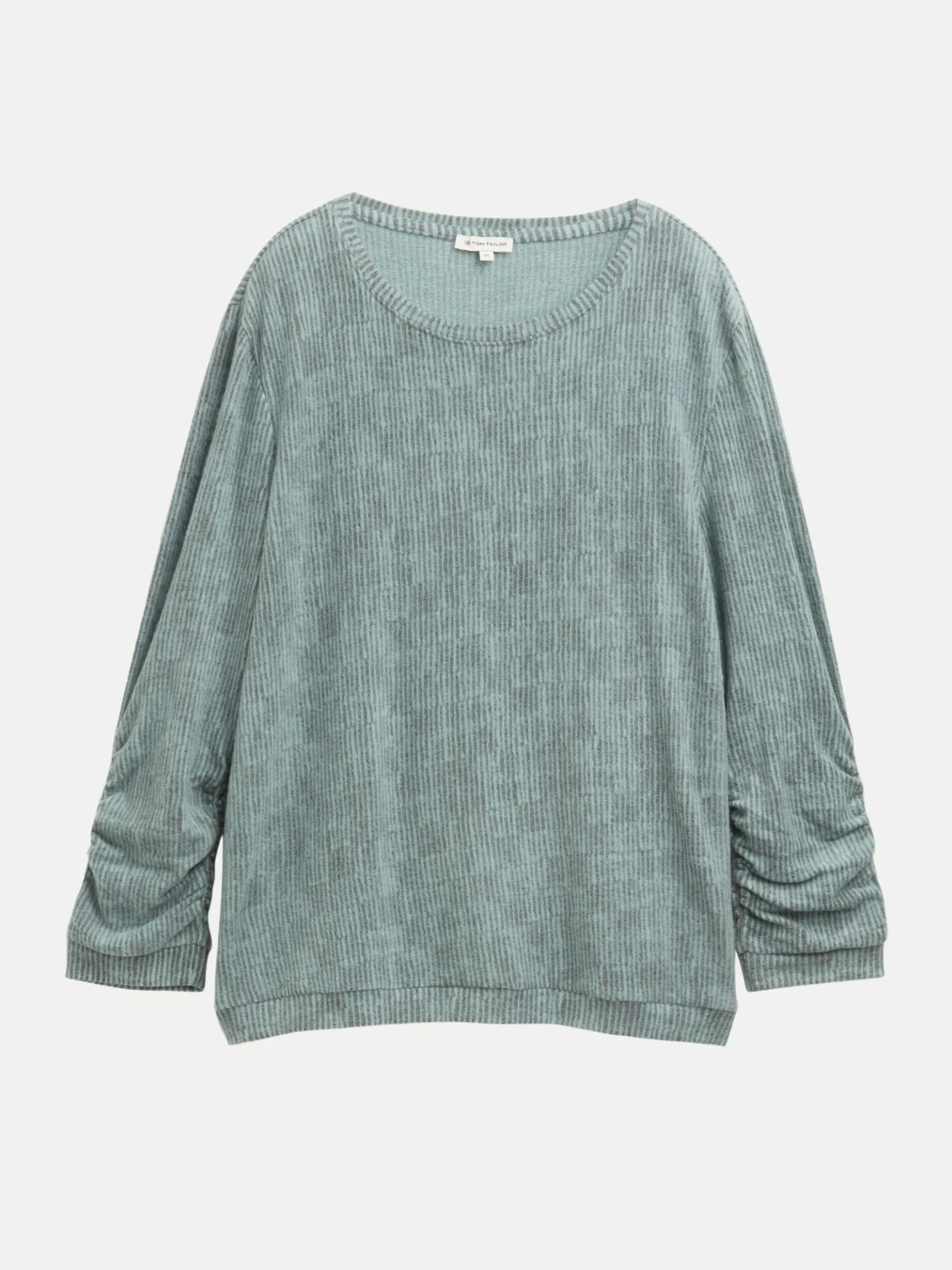 Langarmshirt mit Print Blau L - Tom Tailor Casual - FashionsVida