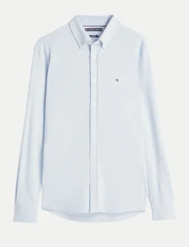 Hemd aus Viskose Blau M - Tommy hilfiger - FashionsVida