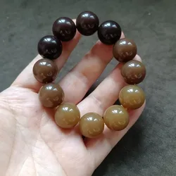 Xinjiang Gradient Sugar Color Outer Mongolian Material Men's Bracelet Bead Size 18MM
