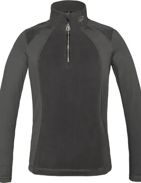 Mädchen Pullover ½ Zip KLreid, grey pinstripe 134/140 - Kingsland - FashionsVida