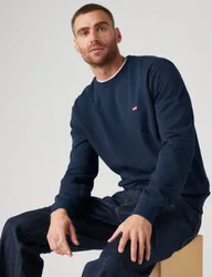 Fit Pure Cotton Crew Neck Sweatshirt Navy male