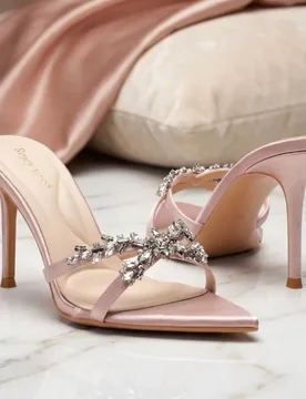 Women's Pumps Luxury Rhinestone High-heel Cool Slippers Temperament Pointed Stiletto Sandals Patent Leather Banquet Party Heels - Aliexpress - FashionsVida