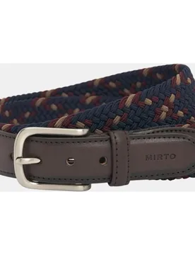 Cinturón trenzado elástico de hombre - Mirto - FashionsVida