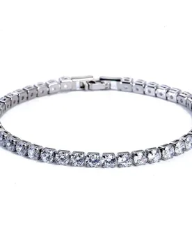 Luxury 5MM Tennis Bracelet for Men & Women, Hip Hop Zircon Bracelet with Buckle, Fashion Jewelry Gift - Aliexpress - FashionsVida