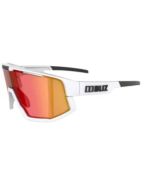 Sport-Sonnenbrillen Fusion Matt White Smoke W Red Multi Weiß - Bliz - FashionsVida