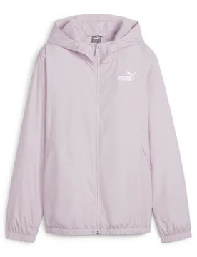 Solid Womens Pink Windbreaker Jacket - Size Large - Puma - FashionsVida