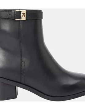 Botín chelsea de piel con tacón - Tommy Hilfiger - FashionsVida