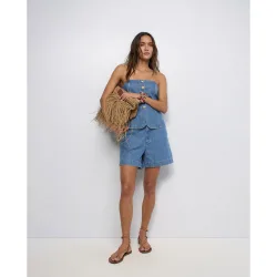 Pantalones cortos de lightdenim baggy de mujer