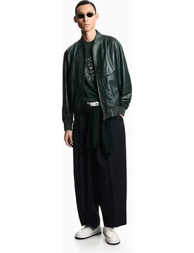 Camiseta de hombre manga corta con estampado frontsl - Emporio Armani - FashionsVida