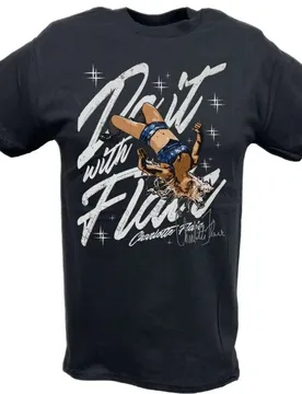 HOT SALE T SHIRTS CHARLOTTE FLAIR 2ND NATURE MENS BLACK T-SHIRT 00008567#A Wrestling Sports TEE Famous Wrestler FANS man - Aliexpress - FashionsVida