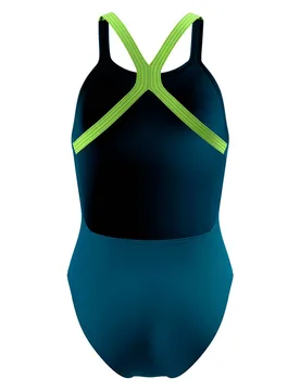 Solid Swimsuit Denim Teal 32 Women - Speedo - FashionsVida