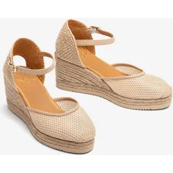 Alpargatas de cuñas de mujer de rejilla