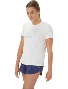 Nagino Graphic Run SS Laufshirt Damen Weiß Gr. L - Asics - FashionsVida