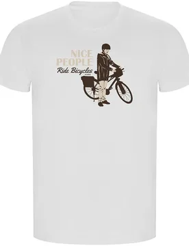 Maglietta A Maniche Corte Nice People Eco White - Kruskis - FashionsVida