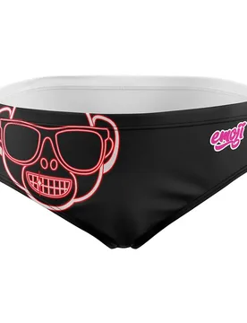Emoji Monkey Neon Swimming Brief Multicolour S Men - OTSO - FashionsVida