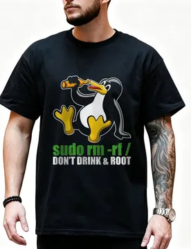 Sudo Rm Root Linux Tux Unix Insider Programmierer Graphic T‑Shirt for Programmer Software Engineers Geek IT Developer Fan Gift - Aliexpress - FashionsVida