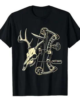 Archery Bow Hunter Deer Mule Elk Bow Hunting Accessories design-100% cotton O-neck short sleeve casual printed men's T-shirt - Aliexpress - FashionsVida