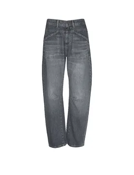 Jeans Balloon Fit 7/8 SELENA gris S/L30 - Cup Of Joe - FashionsVida