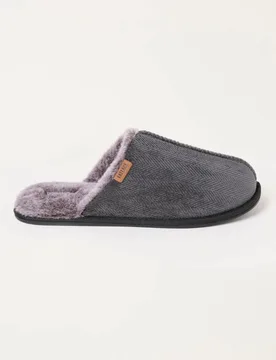 Herringbone Mule Slippers Blue Mix male - Fatface - FashionsVida