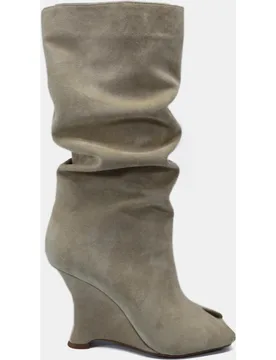 Bota mujer alta de cuña con punta abierta - Jeffrey Campbell - FashionsVida