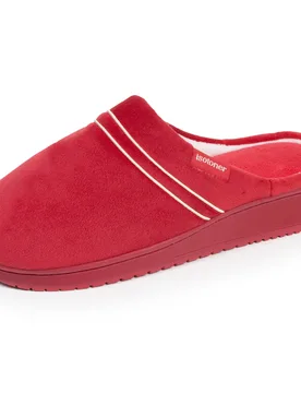 Chaussons Mules talon Rouge rouge 40 - Isotoner - FashionsVida
